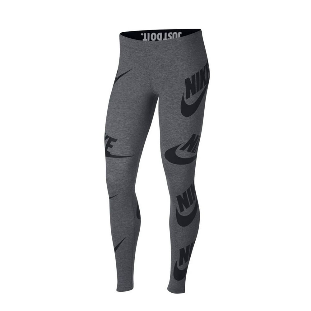 Nike - Nike Sportswear Leg-A-See Graphic Grey/Black Women's Leggings 883655-091 - Walmart.com