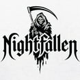 thumbnail image 3 of CafePress - Grim Reaper Nightfallen Design Men's Ringer T Shirt - 100% Cotton Ringed T-Shirt, 3 of 4
