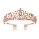 thumbnail image 1 of Tiara de cumpleaños para niña, corona para niñas, corona de princesa con banda de cumpleaños, diadema de cumpleaños para niña, tiara de corona de cumpleaños para mujer, decoraciones de feliz, 1 of 6