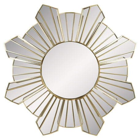 25 Gold And Silver Sunburst Wave Round Mirror Wall Decor Canada Round Mirror Wall Decor Canada, Sun Mirror Wall Decor Silver