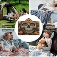 thumbnail image 6 of Wearable Blanket Halloween Skull Cloak Hooded Blanket for Women Kids Cozy and Comfy Halloween Pumpkin Gift, 6 of 6