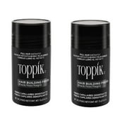 Toppik Black 12 g / 0.42 oz Hair Building Fibers, Fill In Fine or Thinning Hair (Pack of 2)