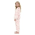 thumbnail image 4 of Fluffy Pajamas Set Fuzzy Winter Warm Pj Sets Pullover Tops and Long Pants Pink Love Heart X-Small, 4 of 8