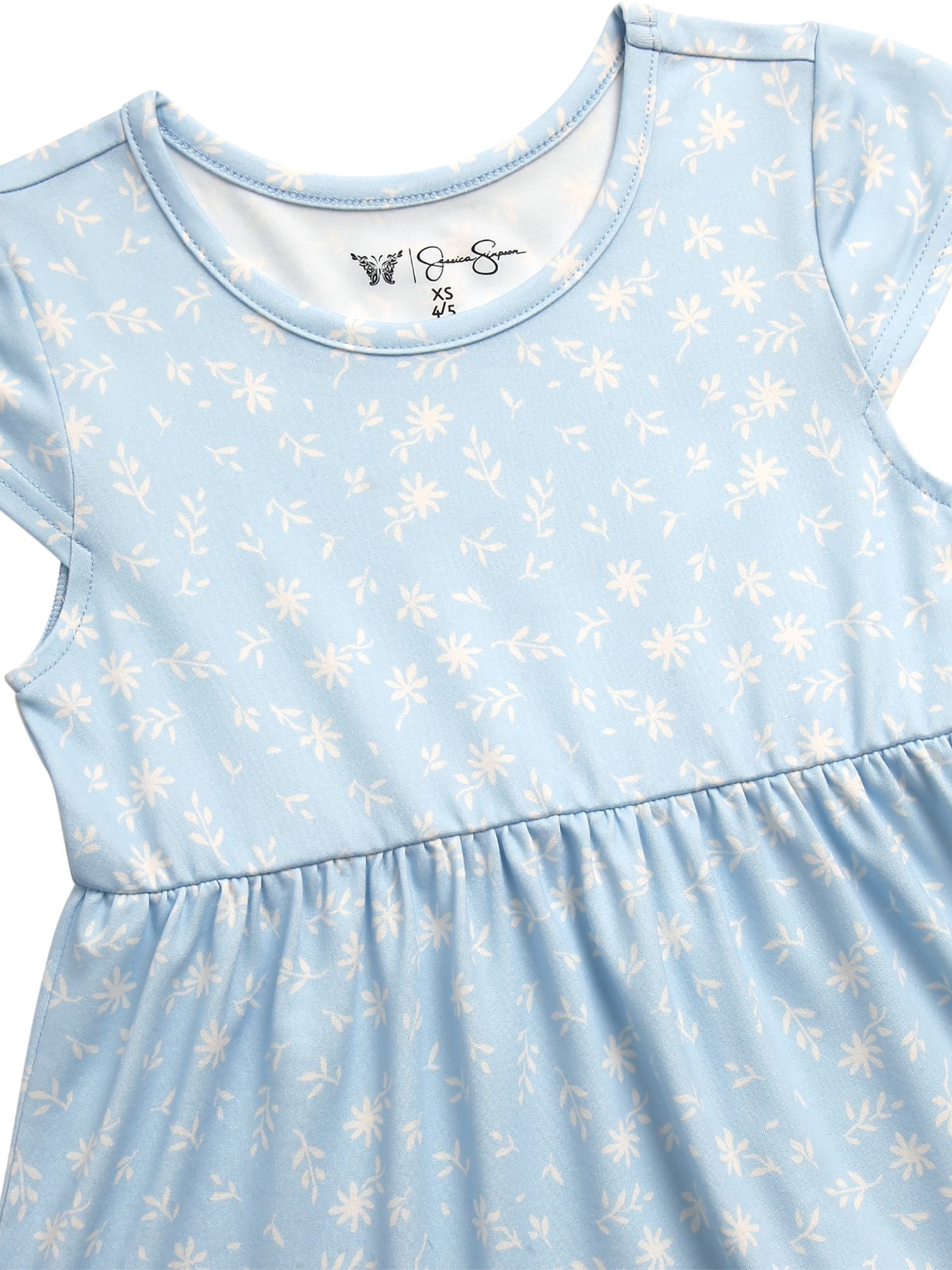 Jessica Simpson Girls' Two Pack Knit All-over Print Dress Set, Sizes 4-16