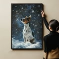 thumbnail image 6 of Starry Night Canvas Inspired Toy Fox Terrier Dog Pet Family Friend Peace Oil Painting Art Print Poster Wall Decor, 6 of 6