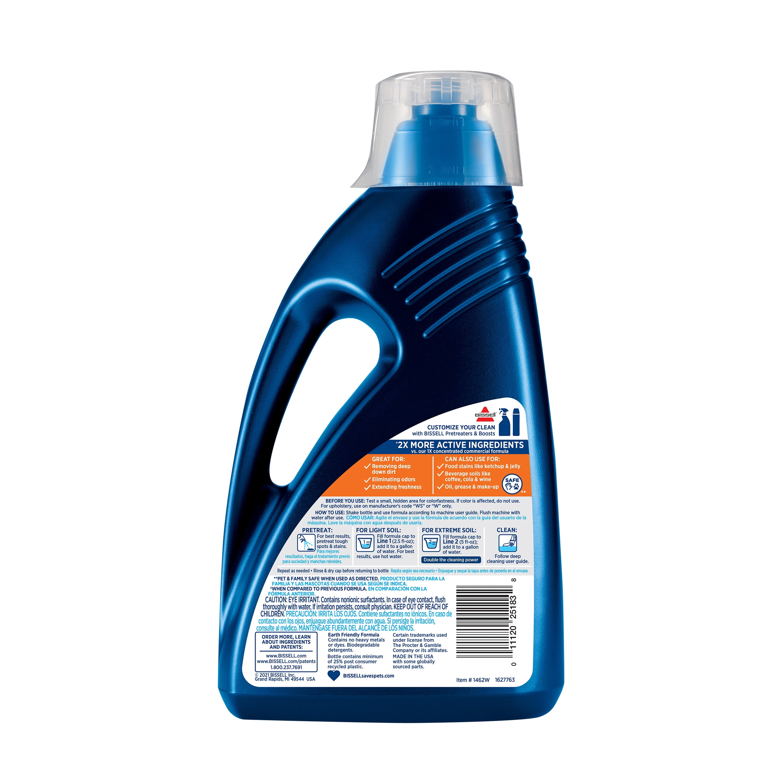 (2 pack) BISSELL Carpet & Rug Cleaner, Gain Scent, 60 fl oz, 1462W