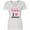 AA-White, variant on Inktastic I Love Flamingos Pink Bird Women's V-Neck T-Shirt