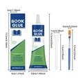 thumbnail image 3 of Professional Book Glue, 60ml Book Adhesive, Flexible Paper Glue, Binding Glue Adhesive for Bookbinding and Book Repair, Book Nook, Framing, Collages, Paper Art and Crafts, 3 of 9