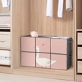 thumbnail image 6 of Set of 6 Collapsible Oxford Fabric Storage Cubes with Handles, Foldable Closet Organizer Bins for Clothes, Toys, Shelves, Home & Kitchen Goose Love Heart, 6 of 7