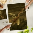 thumbnail image 2 of Lantern Press 1000 Piece Jigsaw Puzzle, Witch's Broom, Halloween Oil Painting, 2 of 5