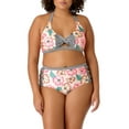 thumbnail image 5 of Juniors' Plus-Size Floral Print High-Waist Swim Bottom, 5 of 7
