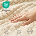 thumbnail image 4 of SoComfy by Bedelite Beige 3D Checkered Fleece Throws, 80"x60", 4 of 8