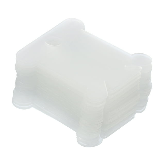 Unique Bargains Plastic Floss Bobbin Sewing Thread Card Board, Clear 200 Pack