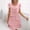 *Pink, variant on ClodeEU Women's Round Neck Ruffle Sleeve Tiered Mini Dress, Casual Solid Color Shift Dress Black,Women's Plus L