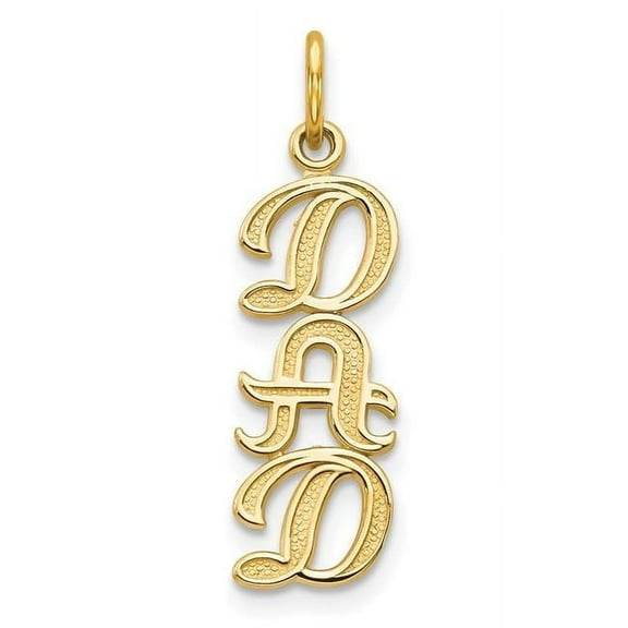 Finest Gold 14K Yellow Gold Dad Charm