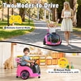 thumbnail image 4 of East doll 12V Electric Ride on Toy, Push Car for Toddler with Remote Control, 360°Spin, 5-Point Safety Belt, 1.3-2.5MPH, Music, Horn, Kids Ride On Toy Ages 1-3, Pink, 4 of 9