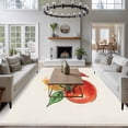 thumbnail image 3 of 6'x9' Area Rugs, Tomato Chili Indoor Outdoor Area Rug for Living Room Bedroom, Watercolor Fire Vegetable Washable Bathroom Rugs Kitchen Floor Carpet Mats Home Decor Aesthetic, 3 of 8