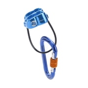 BELAY DEVICE & CARABINER SET V-grooved Belay Device with 24kN HMS Screw-lock Locking Carabiner