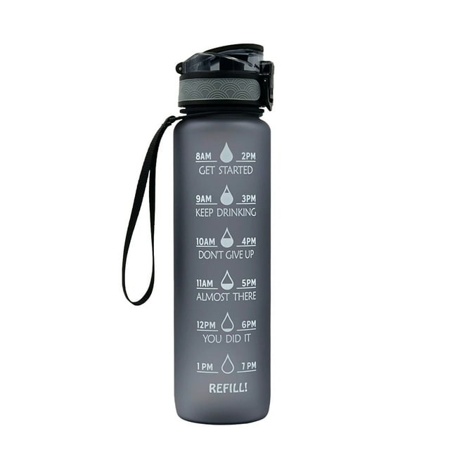 Hervidor de Agua Eléctrico con Diseño Inspirador, Gran Capacidad de 1000 Ml, Asa de Transporte Fácil y Hermética, Recordatorio de Actividad Física E Hidratación, Ideal para Gimnasios, Deport