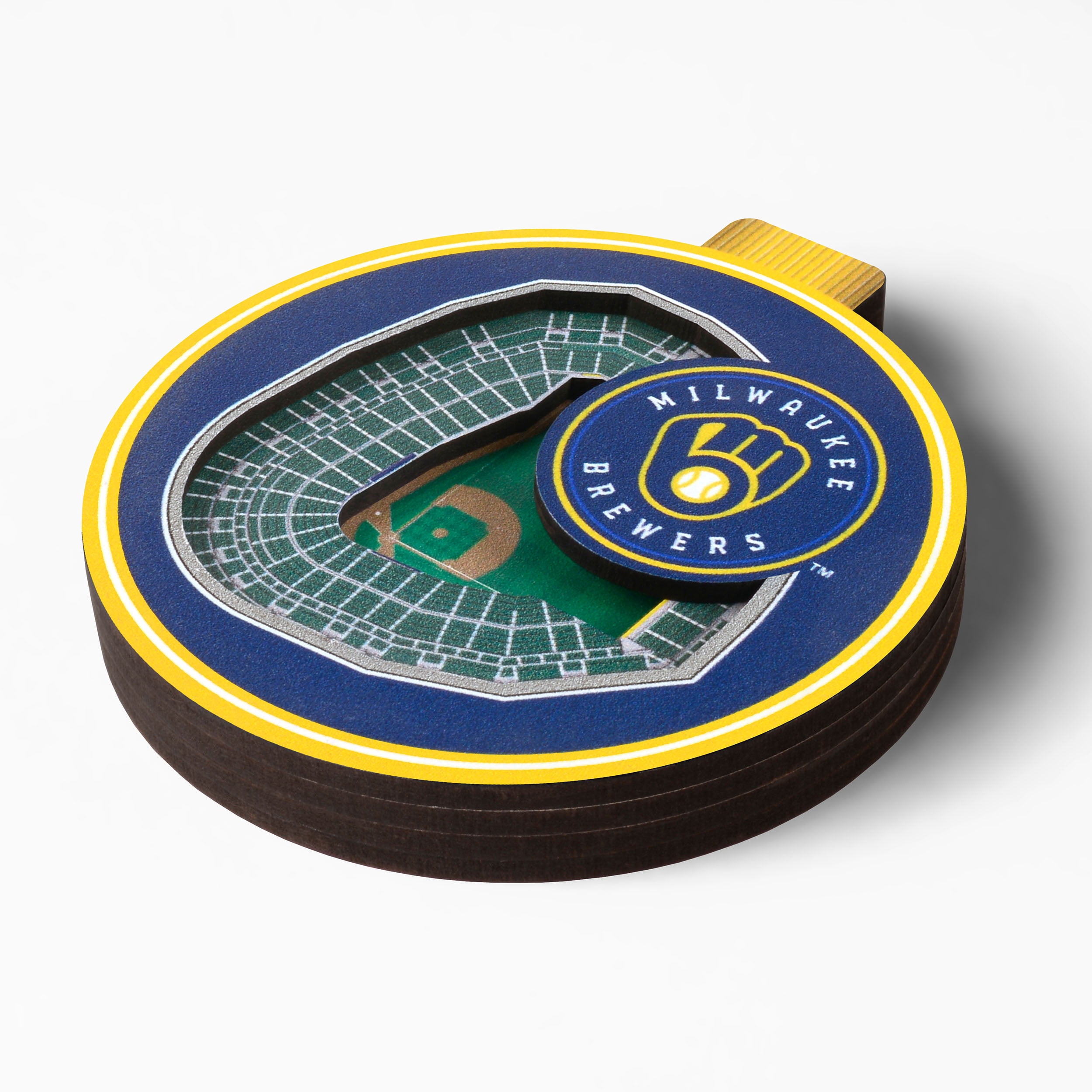 YouTheFan MLB Milwaukee Brewers 3D StadiumView Ornament