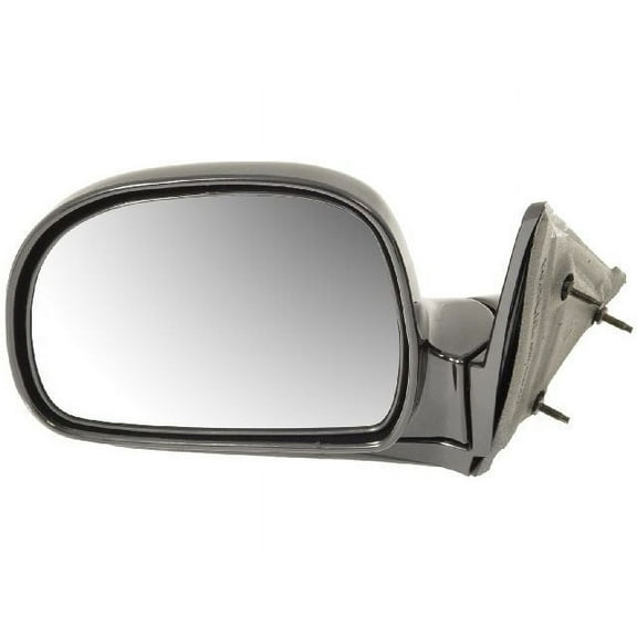 Left Driver Side Manual Mirror - Black - Compatible with 1995 - 1998 Chevy S10 1996 1997