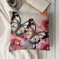 thumbnail image 3 of Butterfly Pillow Cover Queen SButterflies Printed Lumbar Pillow Case Soft Standard Pillow Cases Protector with Hidden Zipper Decorative Bed Cushion Covers for Bedroom,Sofa, 3 of 5