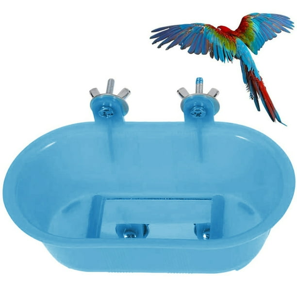 Cubierta de baño para pájaros, baño para pájaros montado desmontable, sin calefacción, cuencos de spa, baños para jardines al aire libre con grupo resistente ligero, desmontable, ajustable y resistente MFZFUKR 220258-2