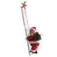 thumbnail image 5 of Electric Climbing Ladder Santa Claus Xmas Party Music Figurine Decor Gift Toy, 5 of 5
