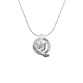 thumbnail image 2 of Delight Jewelry Silvertone Dove Joy Ring Charm Necklace, 18", 2 of 4