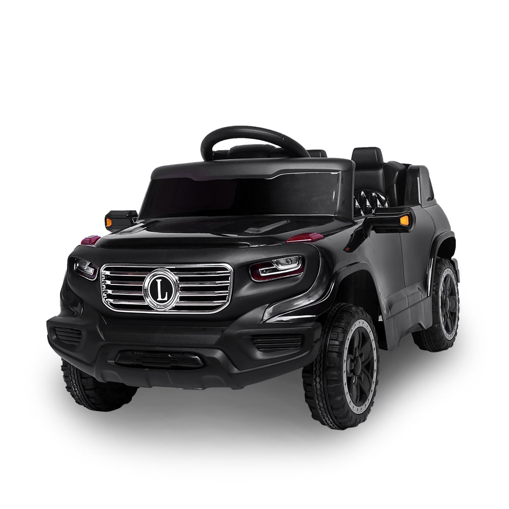 Ride on Car Toys for Boys Girls, 6V Ride on Car with Parent Remote & Manual Modes, 4-Wheeler Battery-Powered Ride On Car Toy, 3 Speeds Black Electric Ride On Toys for Kids, LED Lights, MP3 Player,L58