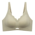 thumbnail image 1 of YDLCAFD Bras for Women No Underwire Racerback Plus Size Seamless Lift Bra for Women Fixed Cup Soft Support Reduces Bust Appearance Comfortable Underwire Bra for Everyday Wear, 1 of 3