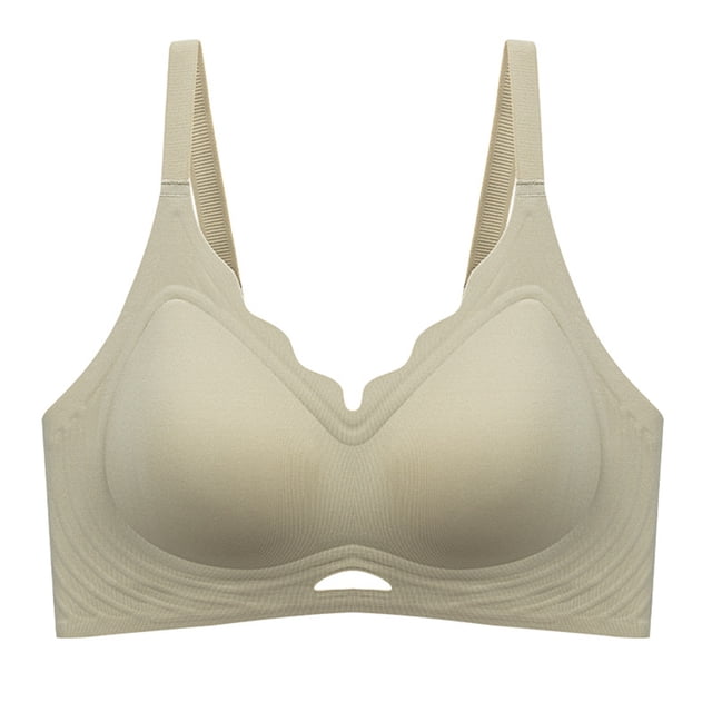 YDLCAFD Bras for Women No Underwire Racerback Plus Size Seamless Lift Bra for Women Fixed Cup Soft Support Reduces Bust Appearance Comfortable Underwire Bra for Everyday Wear