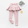 thumbnail image 2 of Girls Leggings with Ruffle Tutu Skirt Pants Kids Cotton Footless Tights 2-8 Years, 2 of 5