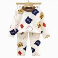 thumbnail image 5 of TOWED22 Toddler Infant Girl Boy 2pcs Cotton Long Sleeve T Shirt and Joggers Pants Set Graphic Print Fall Winter Clothing Outfits Clothes(Dark Blue,12-18 M), 5 of 5