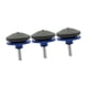 thumbnail image 3 of Afilador de cortacésped de 3 piezas, piedra afiladora y accesorio de rueda, práctico para cualquier taladro manual eléctrico. Azul, 3 of 9