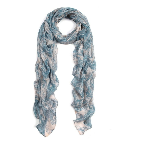 Premium 2-Tone Vintage Paisley Graphic Scarf