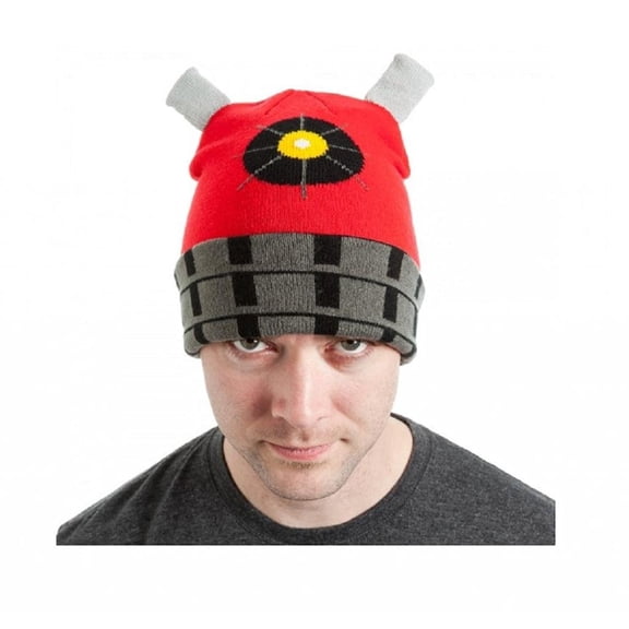 Doctor Who Dalek Cuffed Beanie, Red