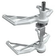 Half Moon Lazy Susans Hardware Components-Two Shelf Hardware Kit, 2-Shelf Hardware Kit without Slides, Metal finish