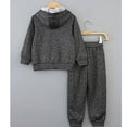thumbnail image 3 of Girls Boys Sweatsuit Set 2PC Long Sleeve Dark Gray Pullover Hoodie Sweatshirt Sweatpants Set Fall Clothes 4-5 Years Girls Outfits Boys Girls Fashion, 3 of 4