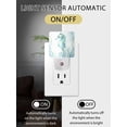 thumbnail image 2 of Night Lights Auto Sensor Hippocampus Plug-in LED Nightlights Lamp Dusk to Dawn for Living Room, Bedroom, Bathroom, Hallway, Stairways Home Wall Decor, Ocean Marin Life Teal Coral Night Light, 2 of 9
