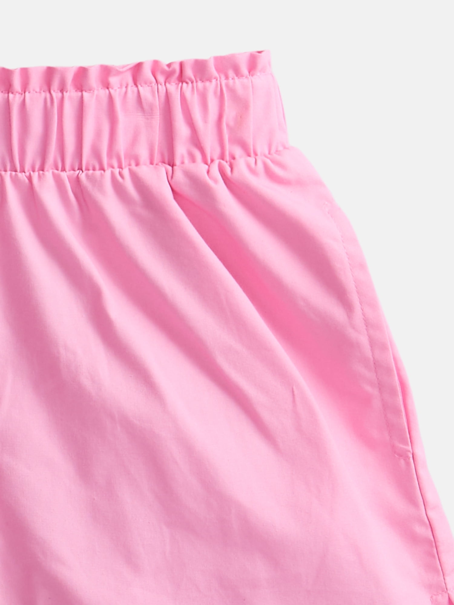 Wonder Nation Toddler Girls Scalloped Tank Top and Matching Shorts Set, 2-Piece, Sizes 12M-5T