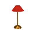 thumbnail image 2 of Cordless Pleated Table Lamp, Rechargeable Vintage Bedside Lamp, Portable Fabric Shade Night Light for Bedroom Dining Room Home Decor, 2 of 7