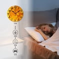 thumbnail image 3 of 10 Inch Wall Clock Battery Operated Square Clock for Office, Kitchen, Outdoor, Living Room, Orange-Yellow Gradient Hexagon Honeycomb, 3 of 7