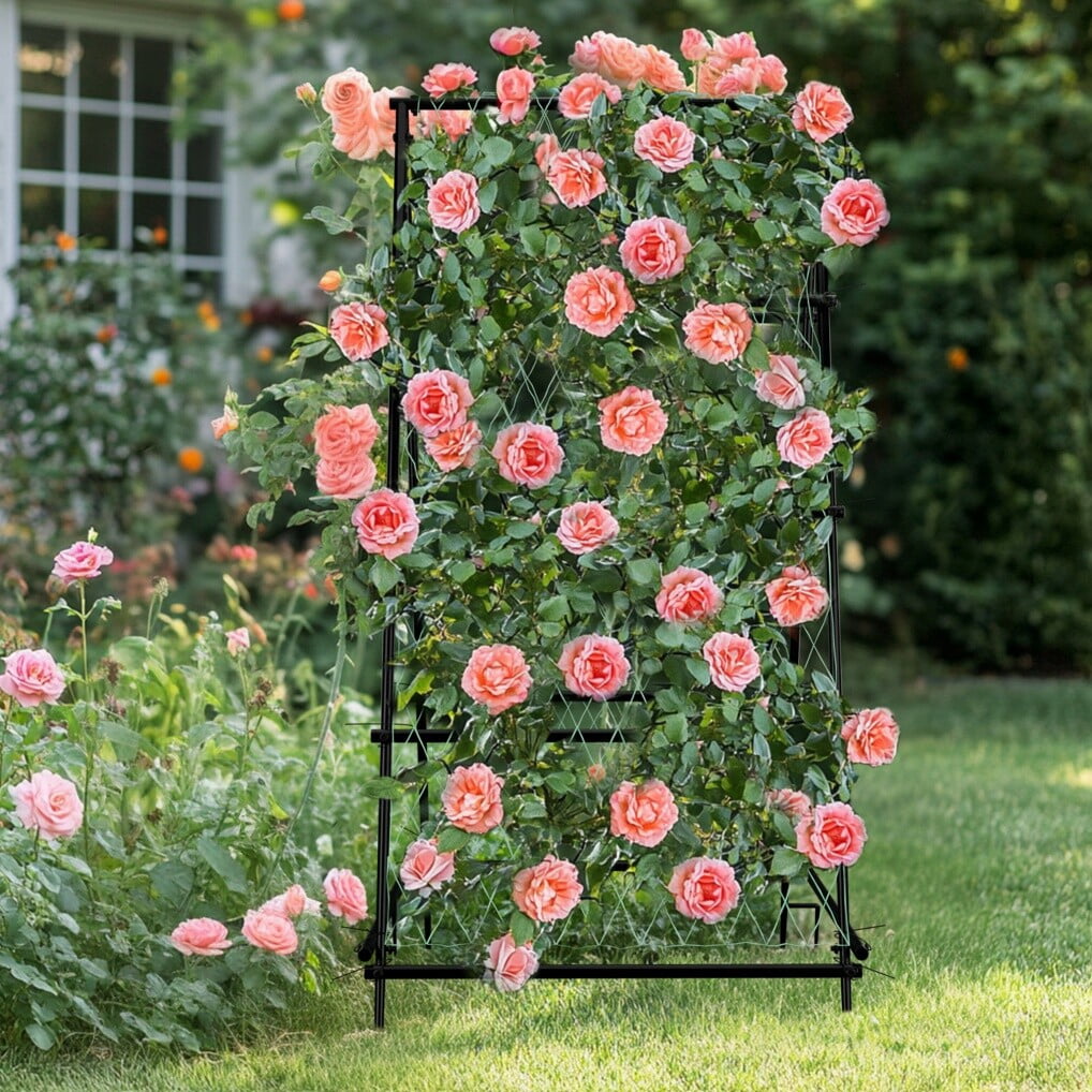 LINJH Tall Cucumber Trellis for Climbing Plants Outdoor Garden Arch Trellis Metal NEW