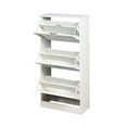 thumbnail image 5 of DEALTOPS Shoe Cabinet with Doors and Drawers, Free Standing Wooden Shoe Cabinet for Entryway - White, 5 of 8