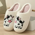 thumbnail image 2 of Bear Cozy Slippers For Women Indoor And Outdoor Fuzzy House Shoes With Memory Foam Anti-Skid Sole Gifts For Women Mom Ladies Black 37, 2 of 5