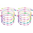 thumbnail image 1 of 10 Pcs Adjustable Cord Bracelet String, 7 Knot Good Luck Handmade Braided String Protection for Women DIY Wrist Jewelry Making, 13-26cm Long, 1 of 5