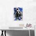 thumbnail image 2 of ARTCANVAS Adem Jashari Liberation Army Founder Blue Background Kosovo Canvas Art Print - Size: 18" x 12" (0.75" Deep), 2 of 9
