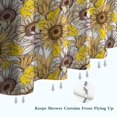 thumbnail image 6 of Yellow Brown Sunflower Pattern Shower Curtain 72"x84" ,Bathroom Decorative Shower Curtains Set with 12 Hooks,Modern Waterproof Washable Shower Curtain, 6 of 6