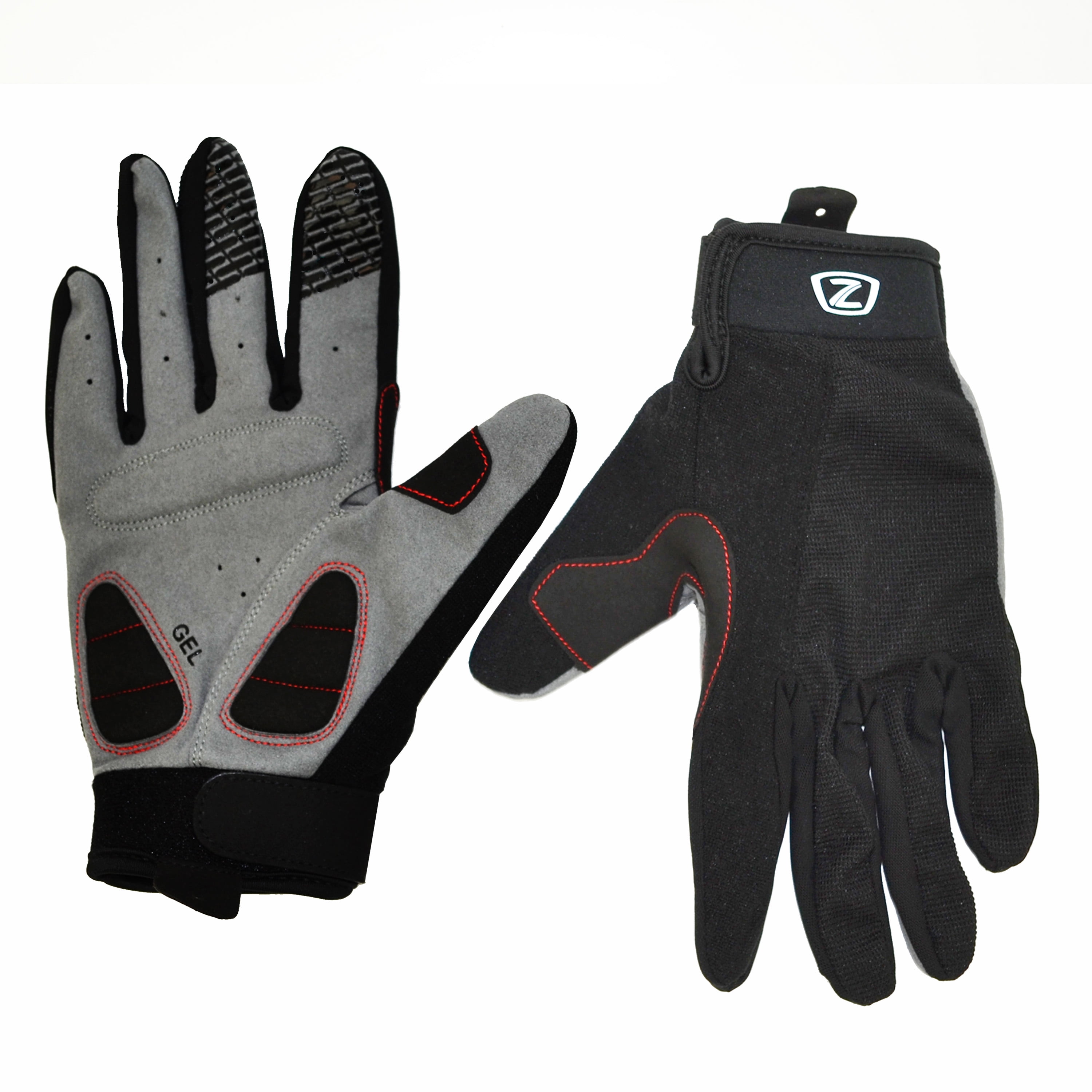 cycling gloves fingerless size 7 black with gel 